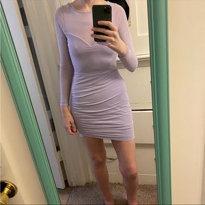 Nanamacs Lavender Long Sleeve Mesh Dress Size Medium